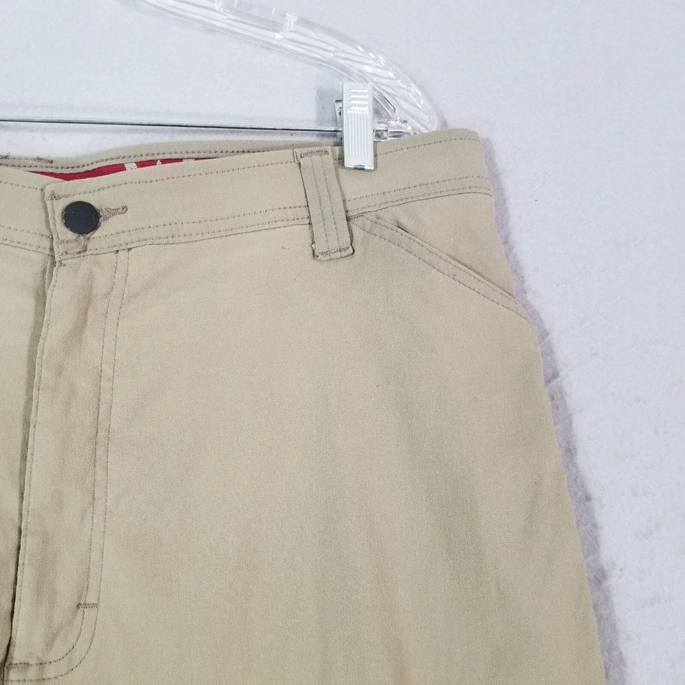 Wrangler outdoor cargo pants men's 40 x 32 beige nylon stretch comfort waist